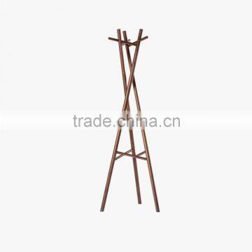 Fashion solid wood clothes tree stand coat racks modern coat hangers stand