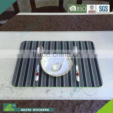 hot selling eco-friendly customize promotional plastic round pp place mat