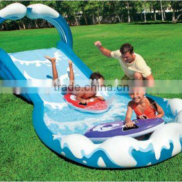 Inflatable Plastic Water Park Giant Slip and Slide photo-2