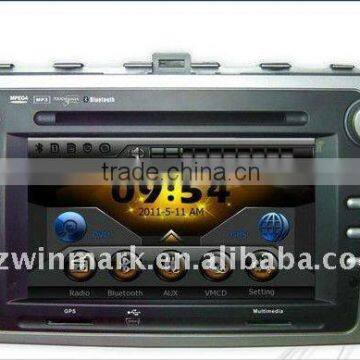 Mazda-6 specific car A/V player with 7 inch touch screenBluetooth, IPOD,TV, radio, SD, USB, steering wheel control,etc