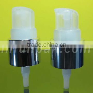 24/410 Silver Lotion pump with clear cap