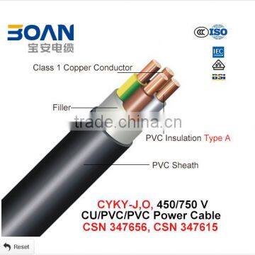 Cyky-J O Power Control Cable 450/750V Cu PVC CSN 347656 CSN 347615