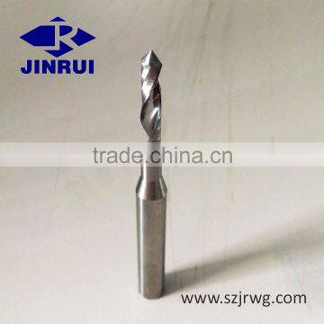 OEM | Customized HRC 45-68 Solid carbide single flute end mills for PVC | Aluminum | Acrylic