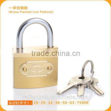 Asia Market Cheap Price Brass Painted Iron Padlock