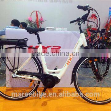2016 New Design Long Rangge Mid Motor City Lady Electric Bike