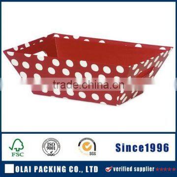 customized decorate paper chocolate tray wholesale