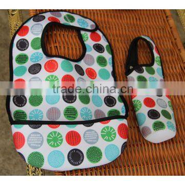 Durable and fashionable fancy neoprene baby bib