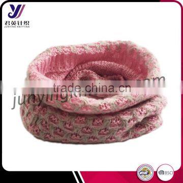 Up to date scarf with pink winter knit infinity scarf neckwarmer Professional manufacturer (accept custom)