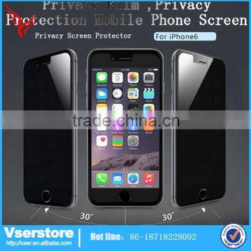 New design anti-spy privacy screen protector for iPhone 6 mobile phone accessories vser manufacture