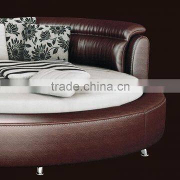 2015 New Modern Design Leather Round Bed B80037 photo-5