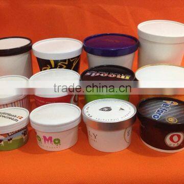 printed paper lid for ice cup frozen yogurt cup soup cup