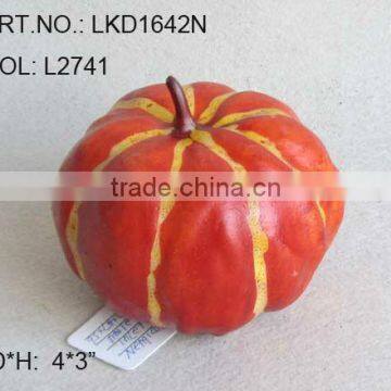 2014 Artificial Fake Fruits Fall Pumpkin 4*3 inch Artificial Polyfoam Pumpkin