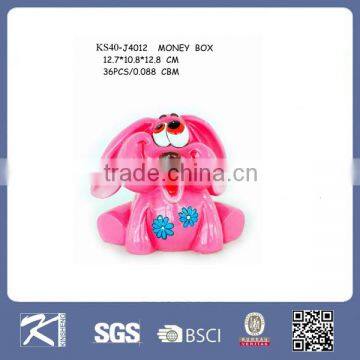 hot sale lovely cartoon polyresin money box,piggy bank,saving box