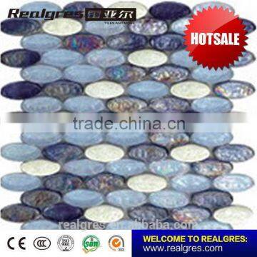 New model luxury design mma octagon marble floor mosaic tiles