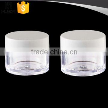 10ml round small clear cosmetics cream empty jar