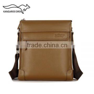 Mens Laptop Messenger Bag Genuine Leather Sling Shoulder Bag photo-6