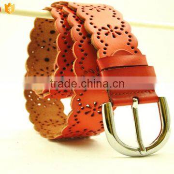 Genuine Leather Punching Belt For Women