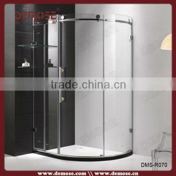 prefab curved glass for shower enclosure