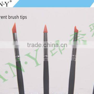 ANY Newest Design 5 PCS Pen Set Silicone Brushes For Nail Beauty Care photo-3