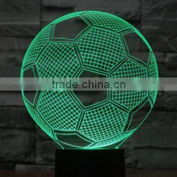 59-Football Model Night Light 3d Lamp Colorful 3d Illusion Art Lamp 3d Acrylic Sculpture Lamp photo-2