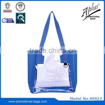 2015 portable PVC lightweight tote bag bags with plastic buckle