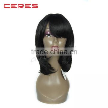 shoulder length bob wavy natural style synthetic wig