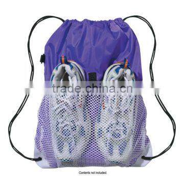 Sports Pack With Outside Mesh Pocket-Purple