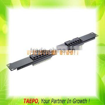 19" UTP RJ45 1U CAT6 12-port patch panel