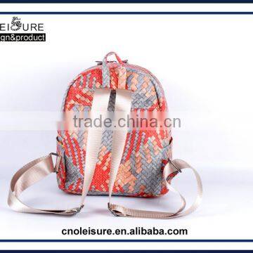 Stripe Knit Travel Bag Small Backpacks Sale Cute Backpacks Supplier Latest Arrival Design OEM/ODM Fashion Hot Sale Cheap photo-3