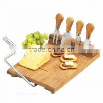 Fashion design bamboo cheese tools cutting board