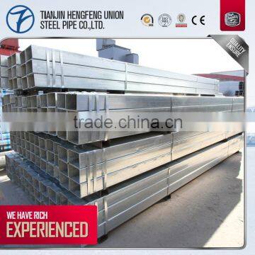 hot-dipped zinc coated galvanized square tube brackets/tubo galvanizado de acero