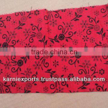 RED & BLACK COTTON FABRICS PRINTED ETHNIC VINTAGE TOUCH WORLDFAMOUS FABRICS FOR MAKING GARMENTS FOR WOMENS GIRLS & KIDS HOME TEX