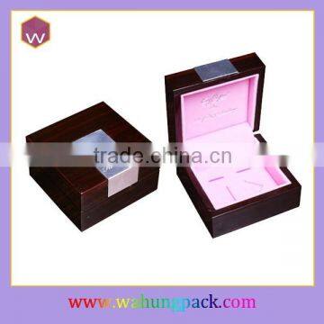 Luxury Wooden Cufflink Box Fashion Design Small Cufflink Storage Box