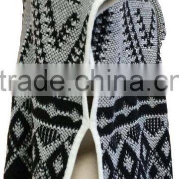 Cottong and Acrylic,allover Jacquard,ladies' Vest photo-2