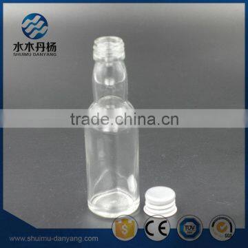 Hot sale 50ml screw cap glass drinking bottle for wine