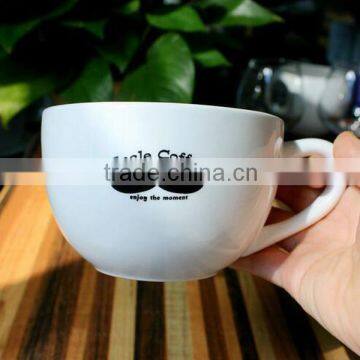 Bulk Wholesale White Custom Printed Ceramic Tea Cups and Saucers photo-5