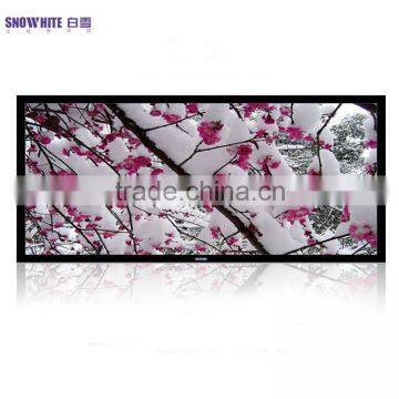 16:9 100" Wall Mounted Aluminum Fixed Frame Projector Screen