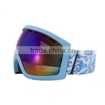 Mirrored lens snowboard goggles for men, REVO lens goggles