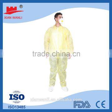 One-off Yellow Lamination Protective Coverall