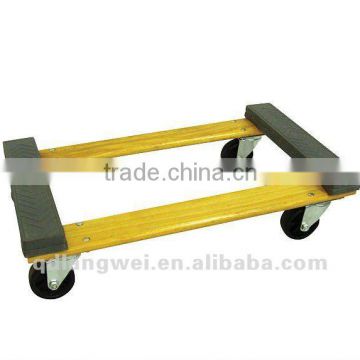 Rubber bumper wooden furniture dolly