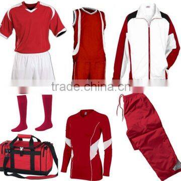 Customized Sportswear, soccer kits/ football kits, basketball uniforms, Track Suits, Fitness Wear, Sports Bags....