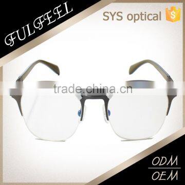 Novelty Eyebrow Frame Half Rimless Optical Glasses photo-2