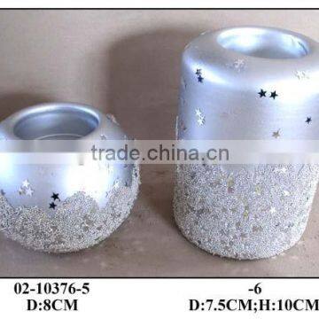 clear glass round tealight holders