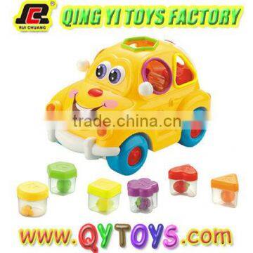 B/O truck toy with blocks light and sound child toy