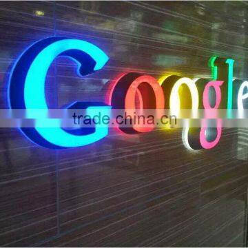 Advertising colorful high illuminated led channel letter lights sign