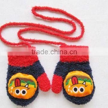 MS80129C Cute Kids Winter Cartoon Design Thermal Gloves