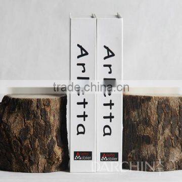 Natural resin home decor, resin bookend