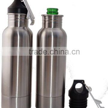 Beer Cooler Bottle With Opener,stainless Steel Beer Holder,insulated Beer Keeper photo-2