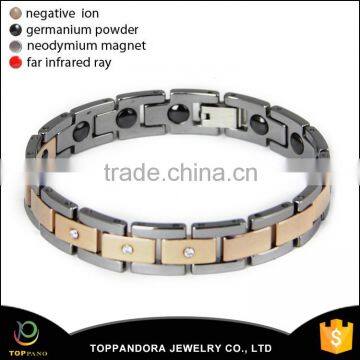 Crystals Cross Tungsten Steel Brazil Hematite Magnetic Energy Stone Therapy Pure Tungsten Bracelet photo-2