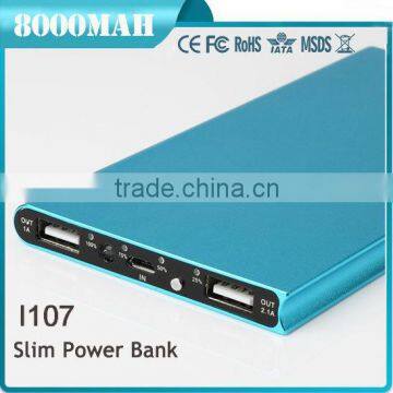 Best Selling Products for Christmas Decoration Gift Aluminium Case 8000mah Mobile Power Bank photo-4